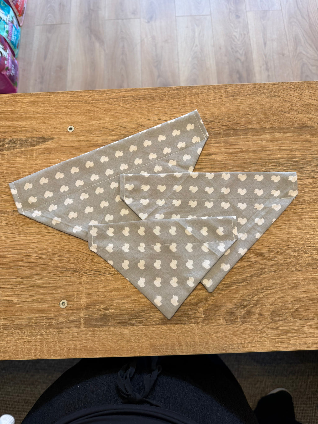 Grey with White Ducks Bandana