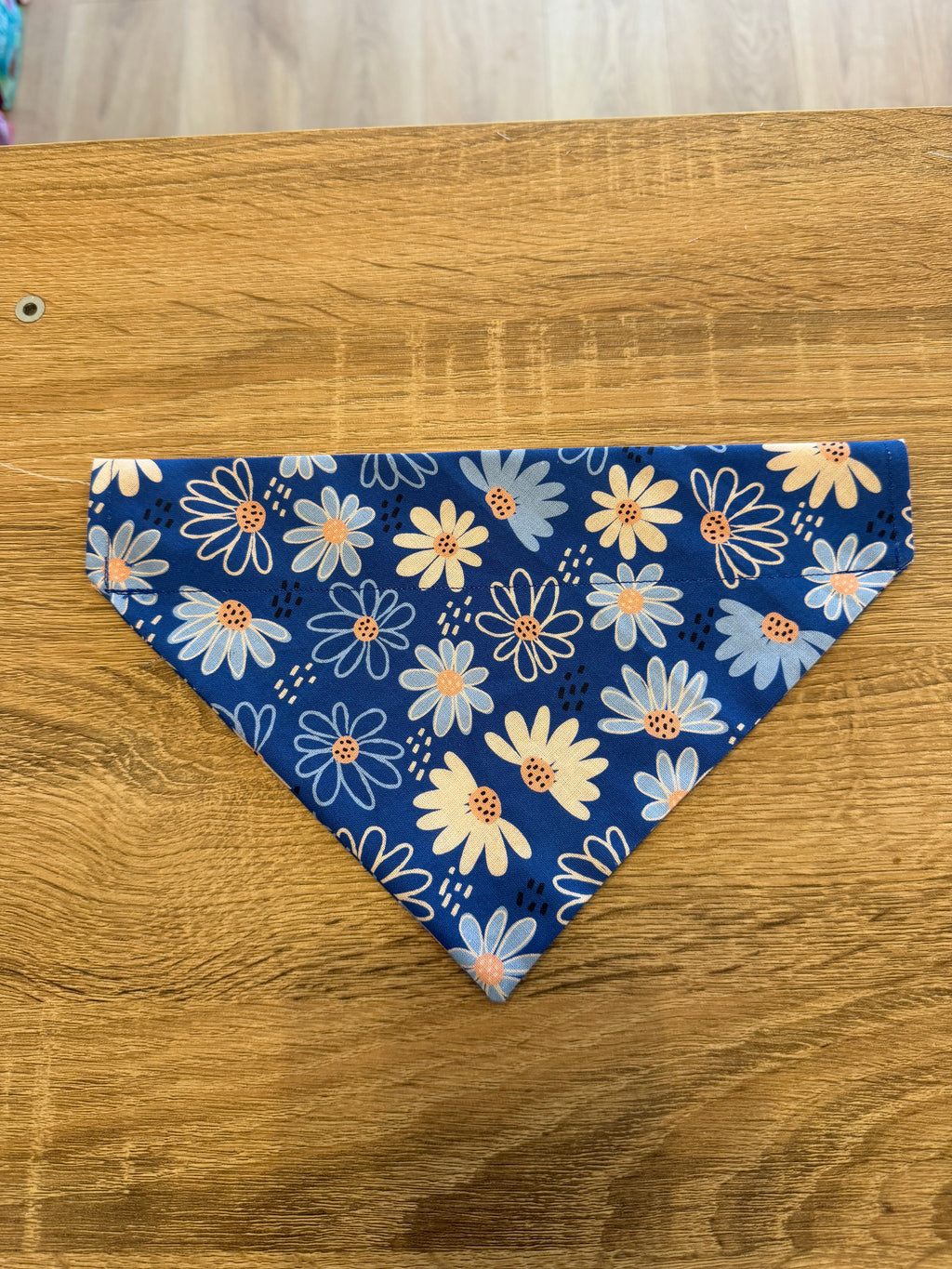 Royal Blue Daisy Flowers Bandana
