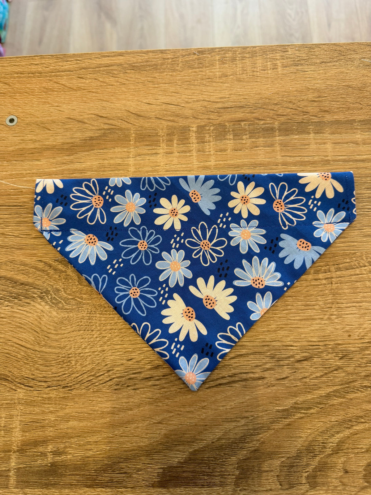 Royal Blue Daisy Flowers Bandana