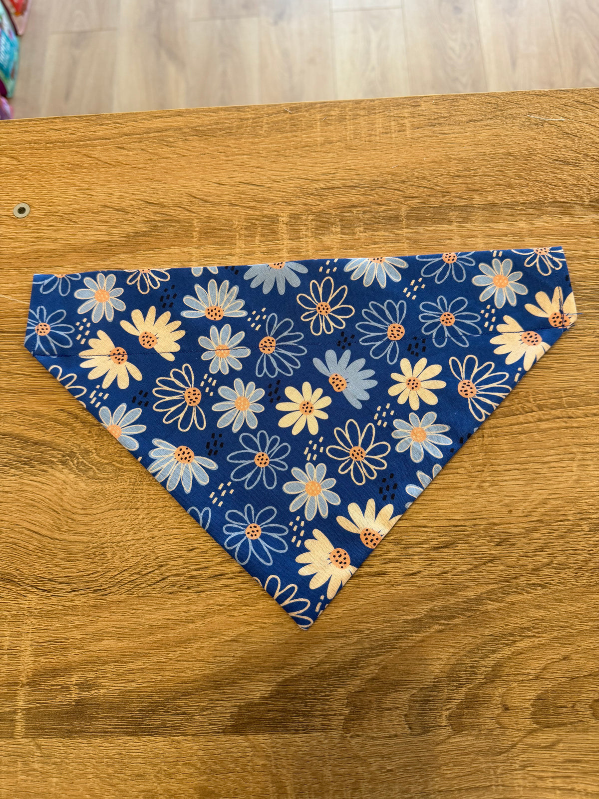 Royal Blue Daisy Flowers Bandana
