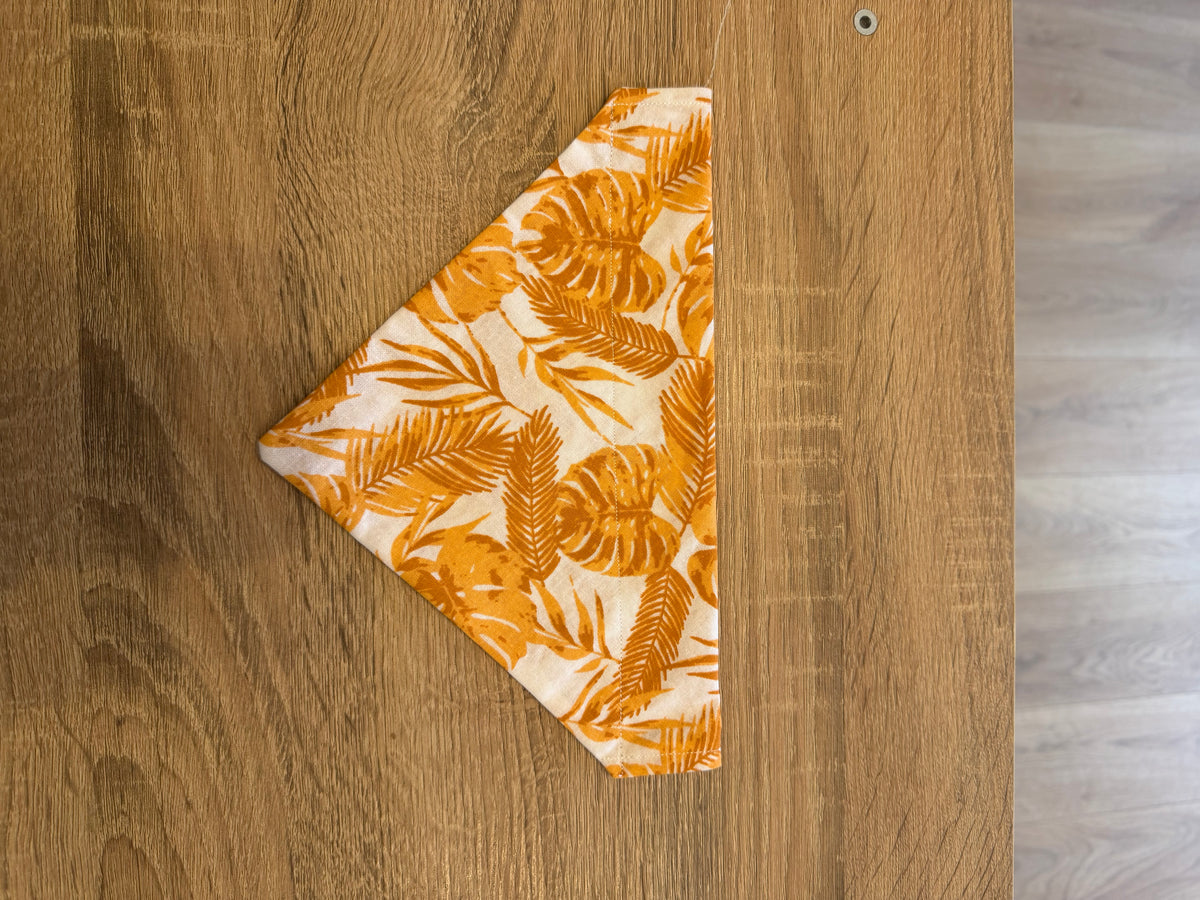 Orange Leaves Bandana