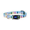Soho Summer Beach Hut Pattern Dog Collar