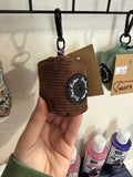 Coffee Bean Corduroy Pet Pooch Poo Bag Holder (1 free roll of poo bags included)