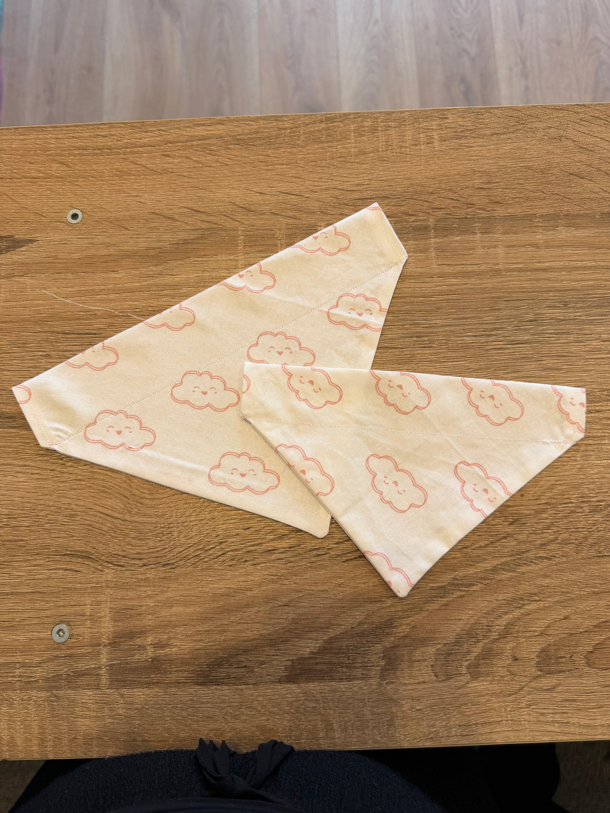 White with Pink Clouds Bandana