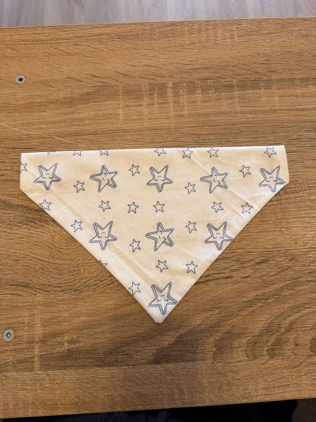 White with Blue Stars Bandana