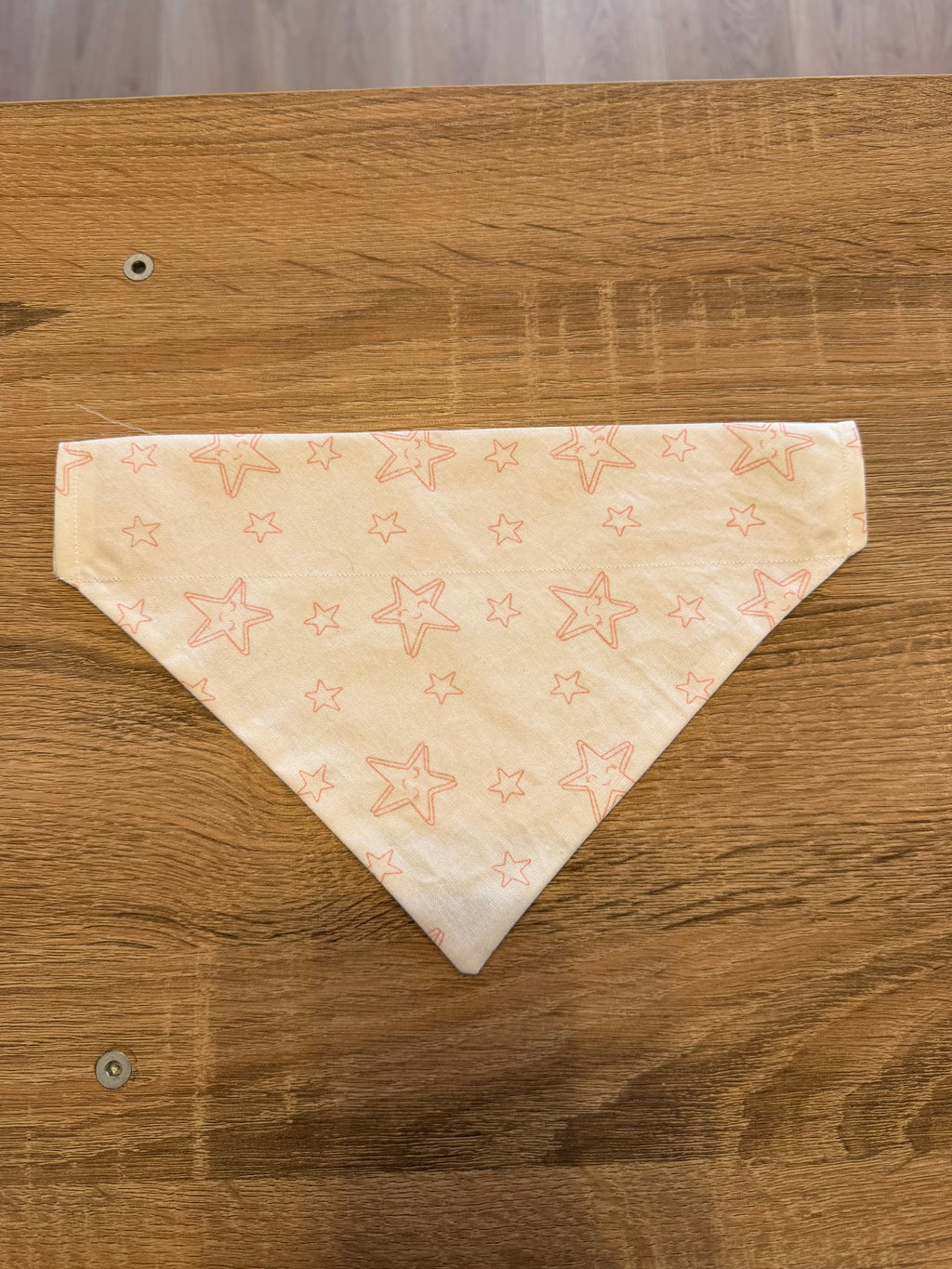 White with Pink Stars Bandana