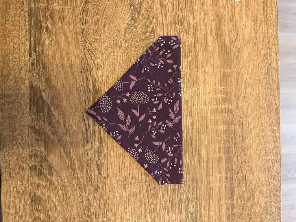 Purple Flower Bandana