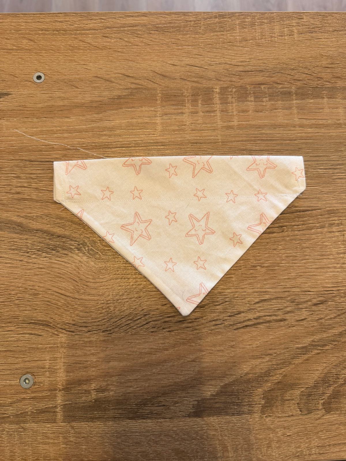 White with Pink Stars Bandana