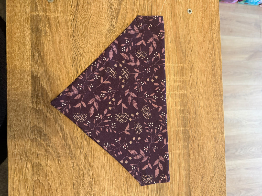 Purple Flower Bandana
