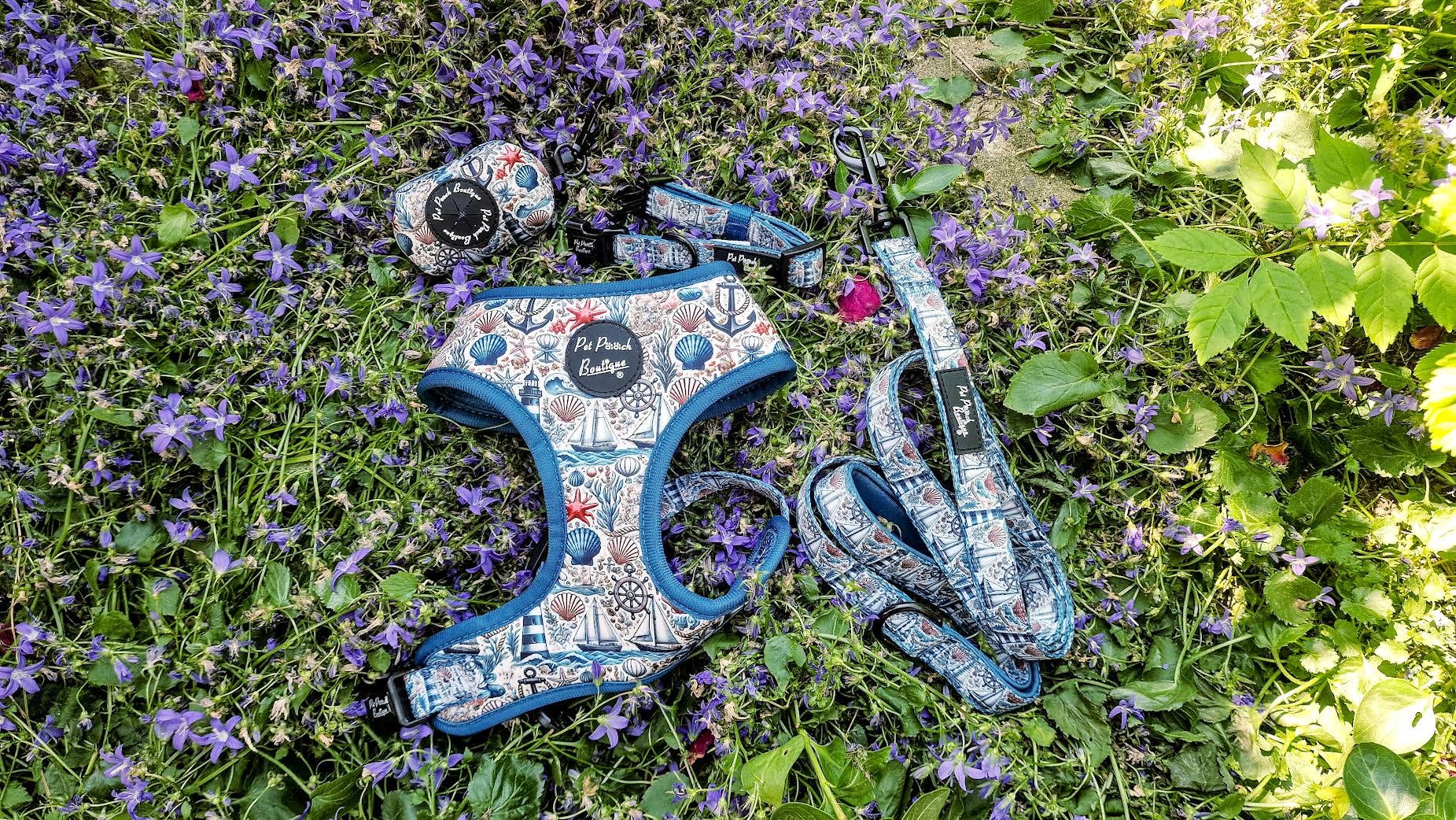 Shipwrecked Nautical Puppy Dog Harness