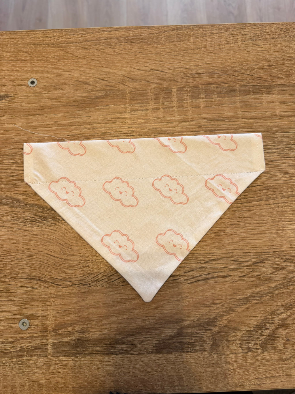 White with Pink Clouds Bandana