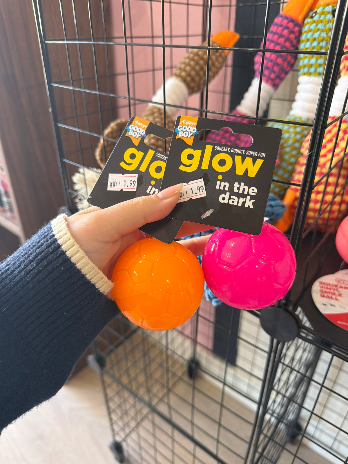 Glow in the Dark Squeaky Ball