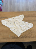White with Grey Paper Planes Bandana