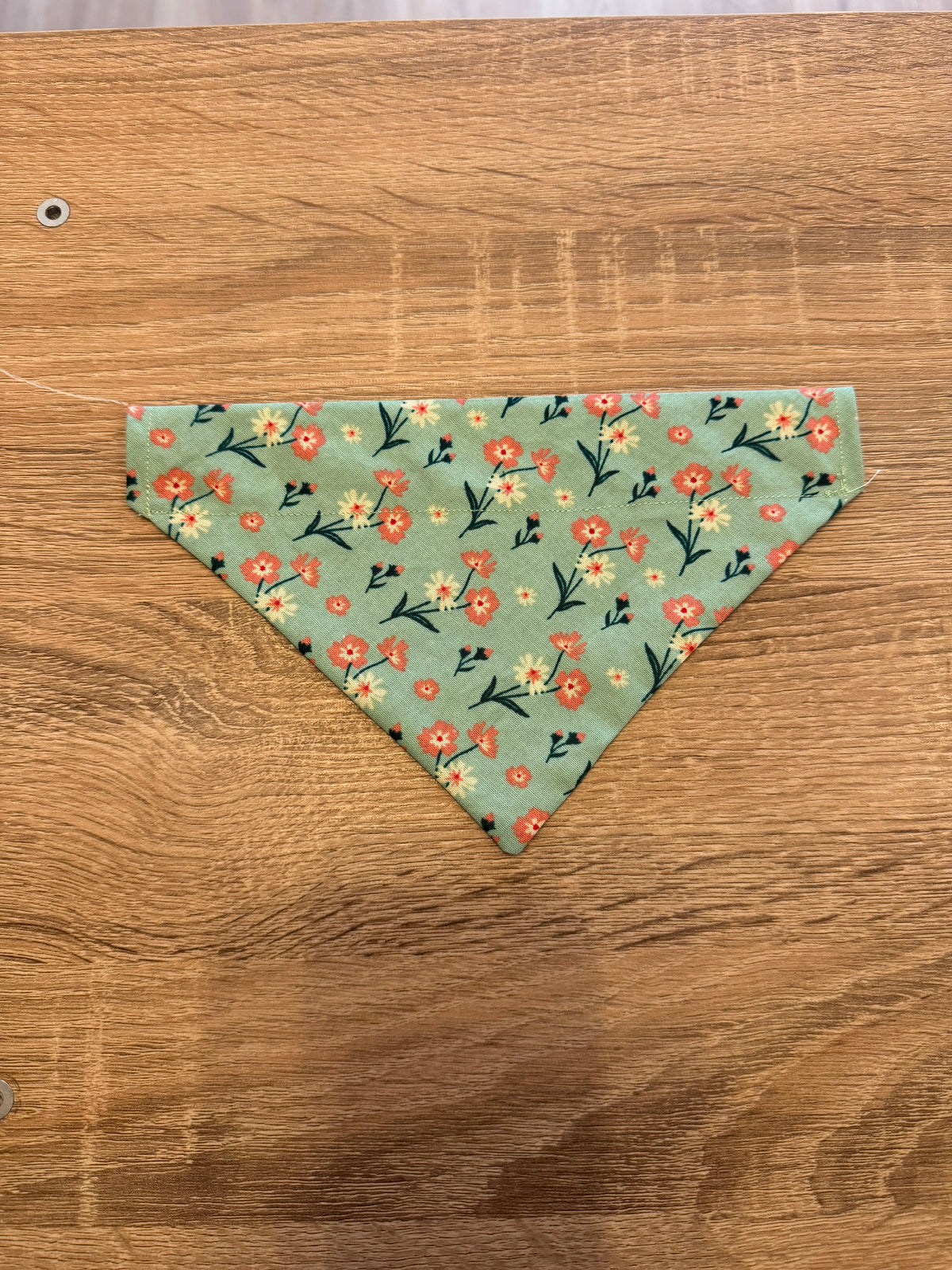 Turquoise Flower Bandana