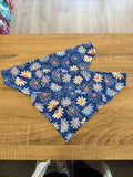 Royal Blue Daisy Flowers Bandana