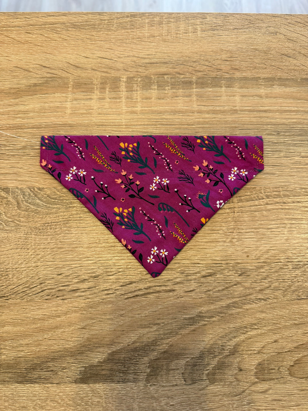 Magenta Flower Bandana