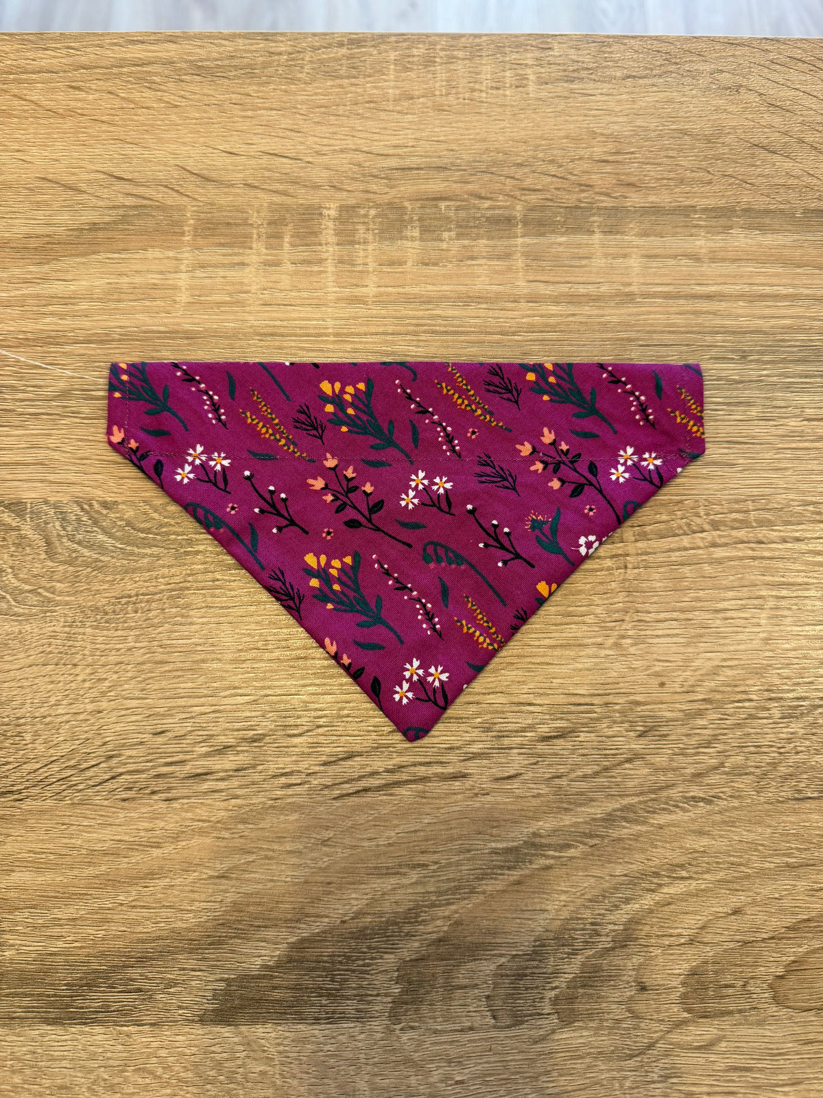 Magenta Flower Bandana