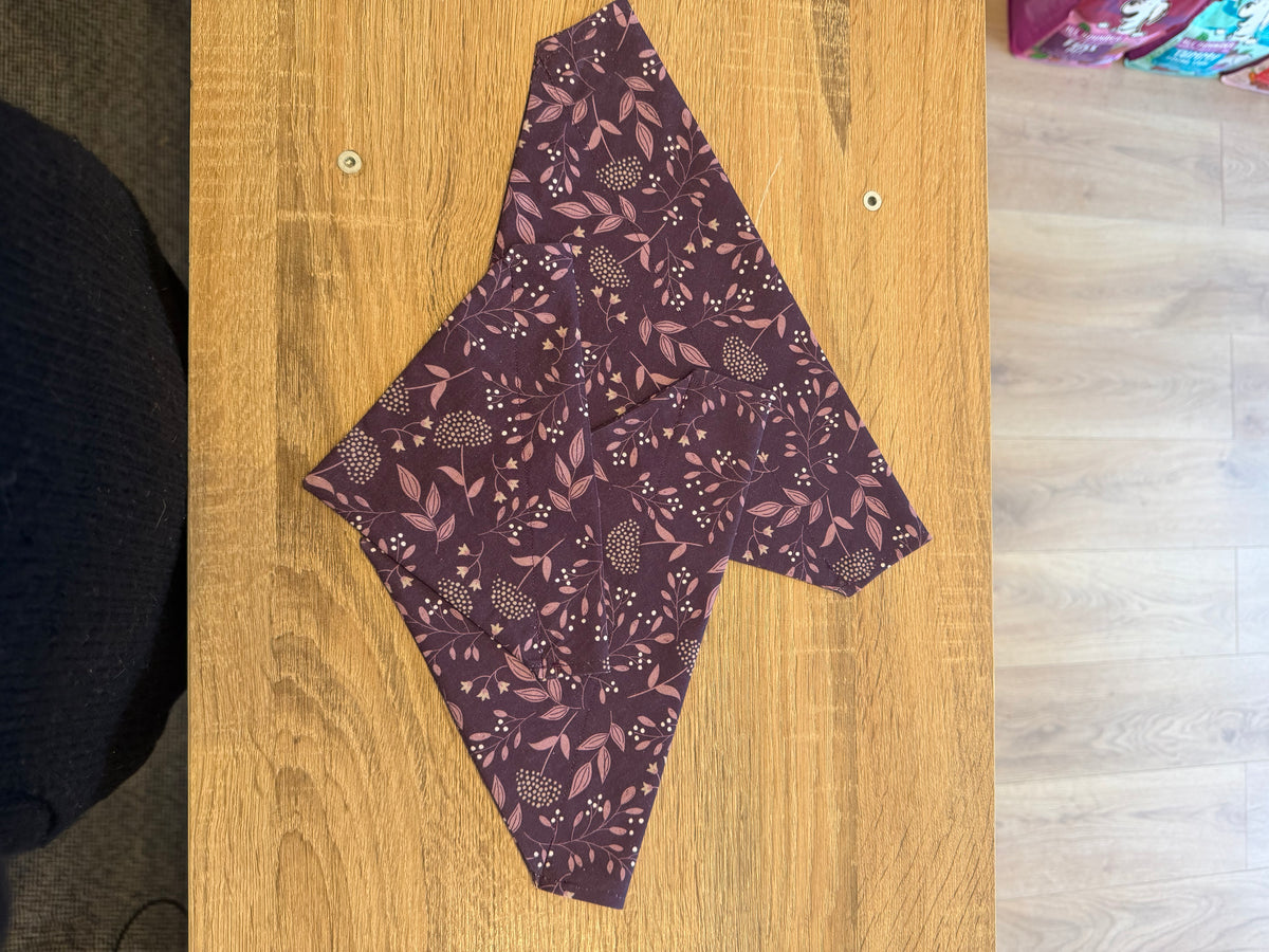 Purple Flower Bandana