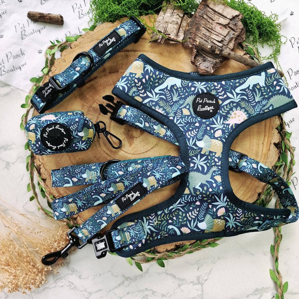 Dino Rawr Dinosaur Dog Puppy Harness