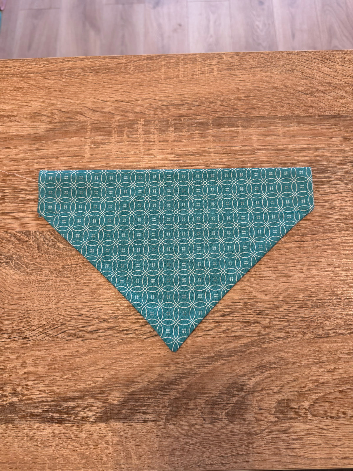 Teal Circle Bandana