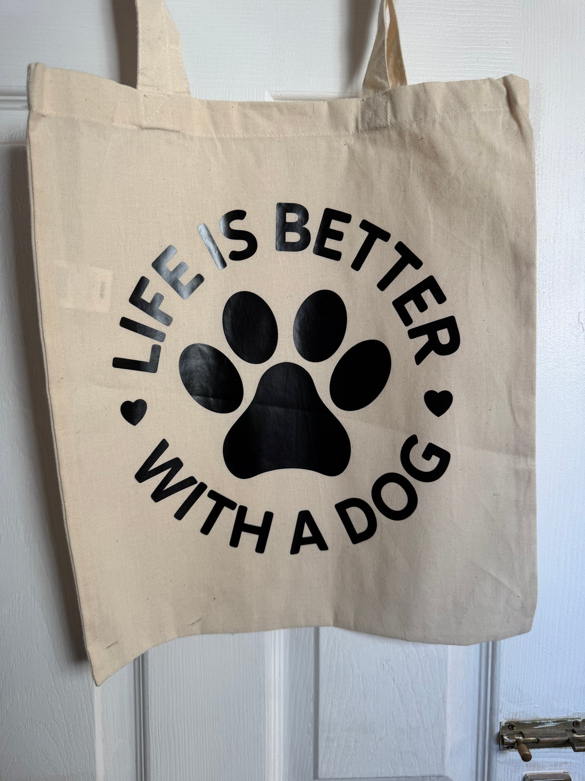 Life is better with a dog - Tote Bag
