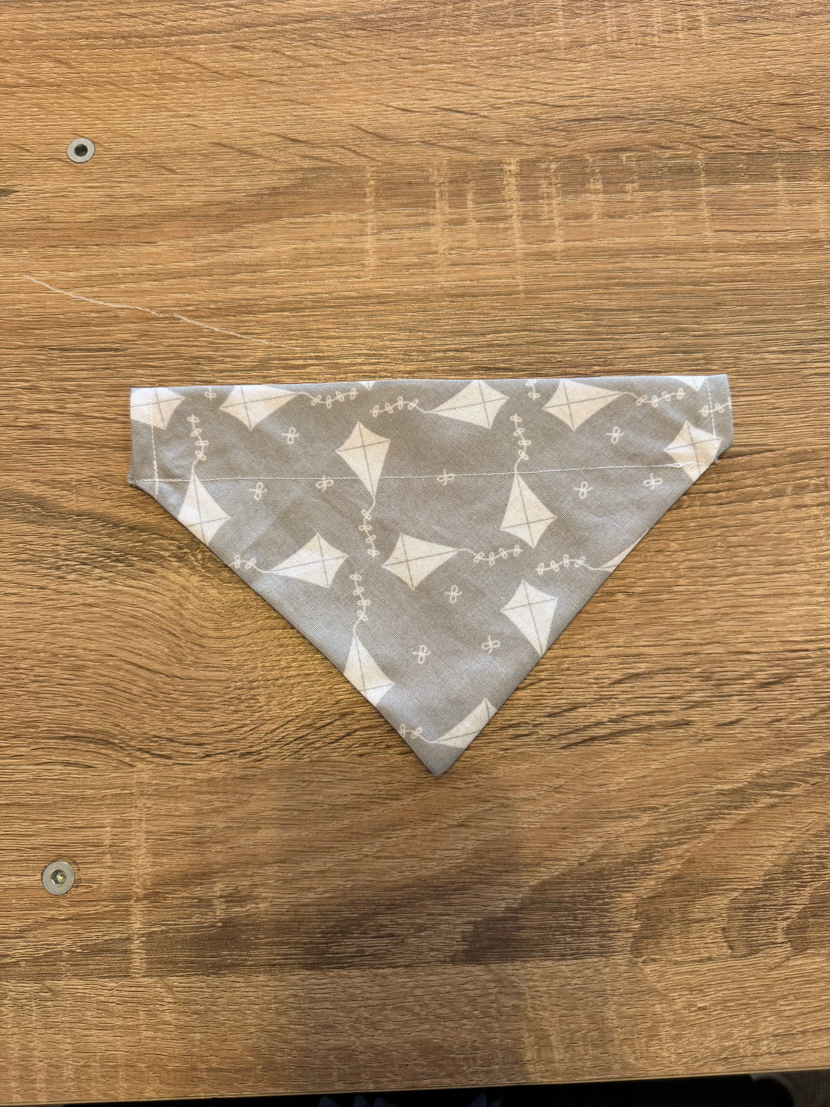 Grey with White Paper Planes Bandana