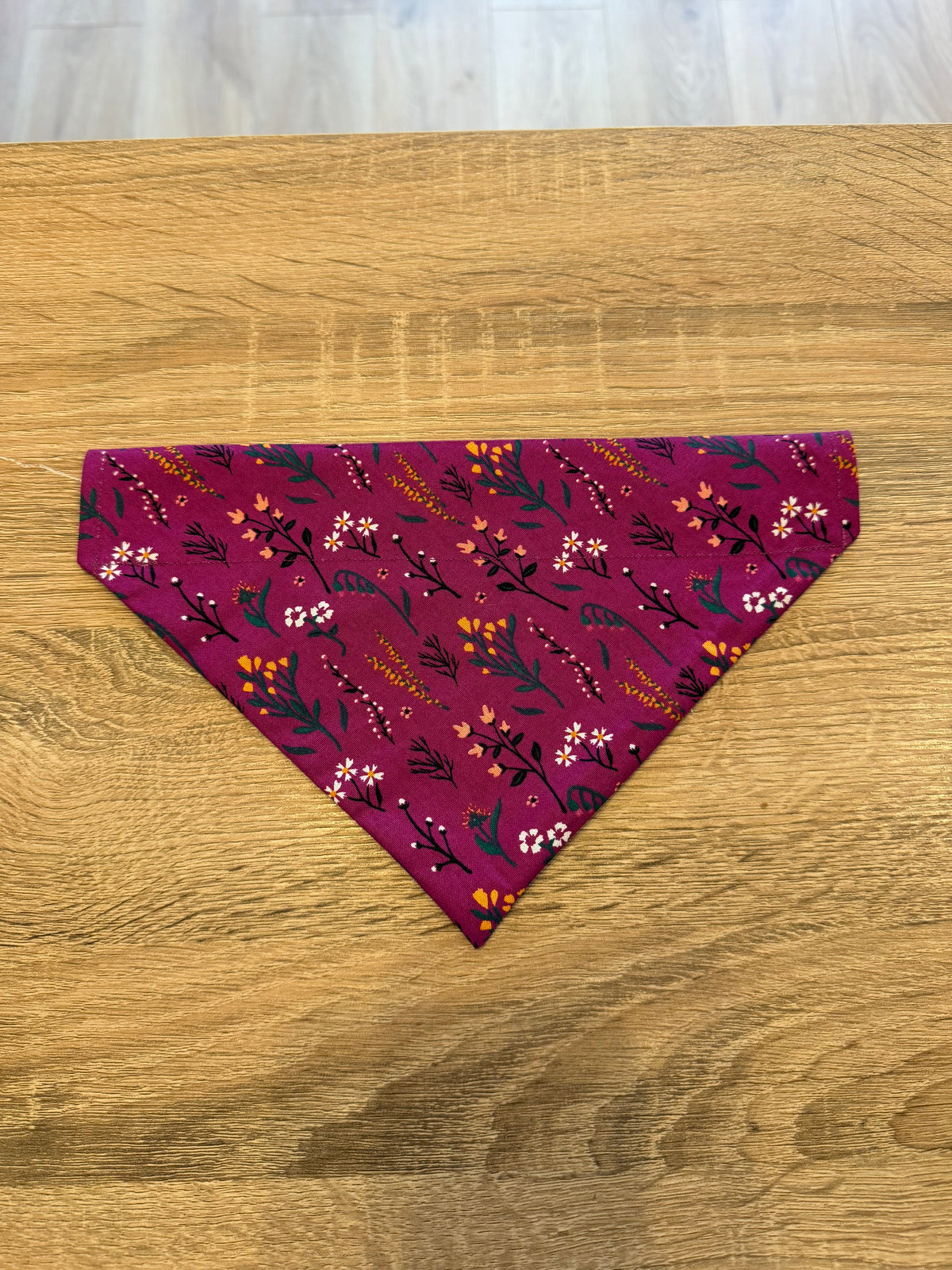Magenta Flower Bandana