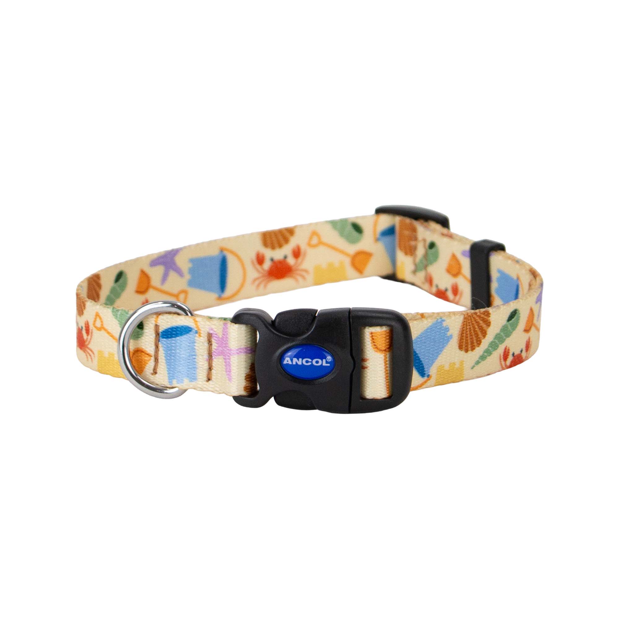 Soho Bucket & Spade Pattern Dog Collar