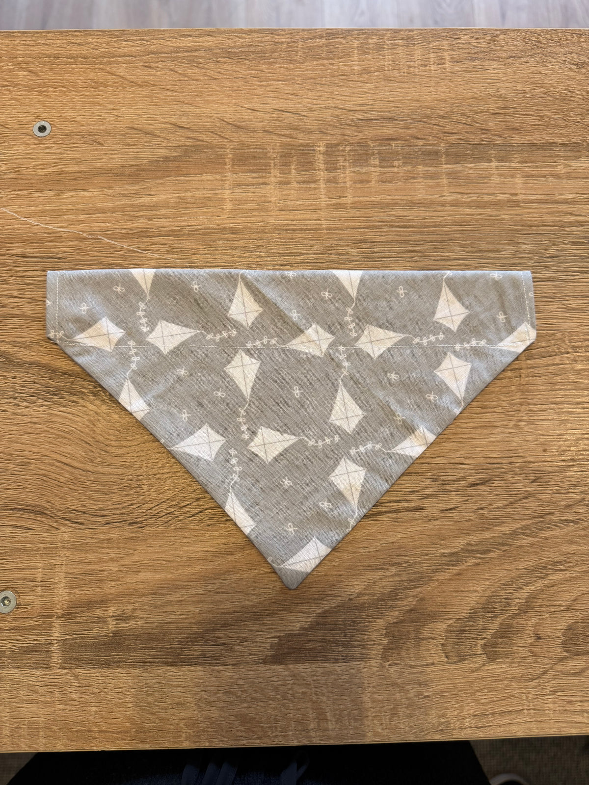 Grey with White Paper Planes Bandana
