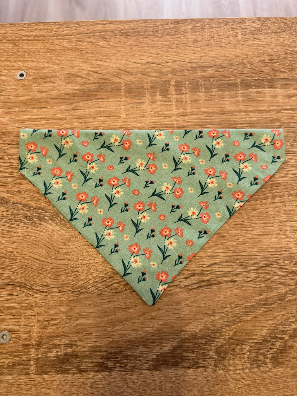 Turquoise Flower Bandana