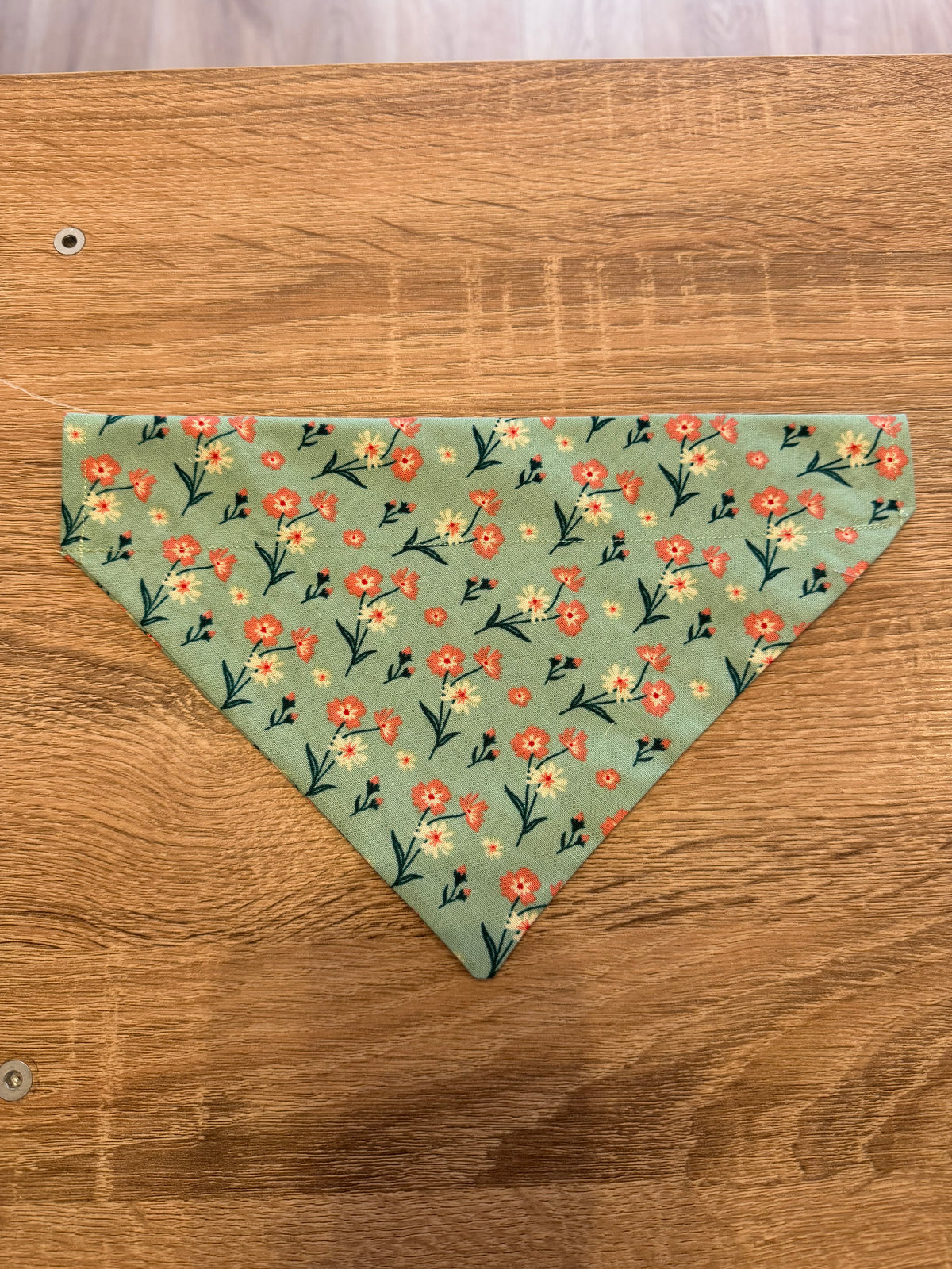 Turquoise Flower Bandana