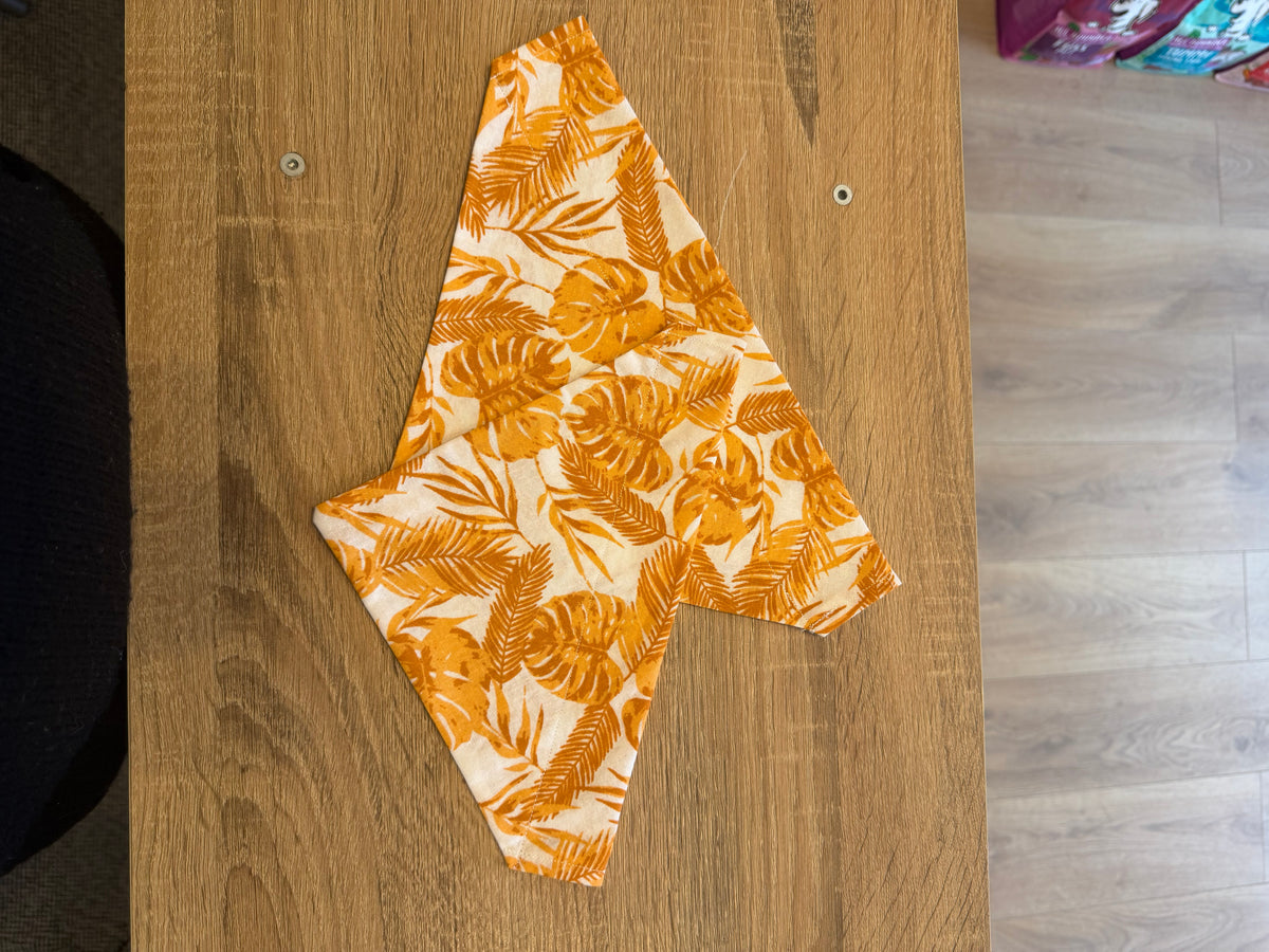 Orange Leaves Bandana