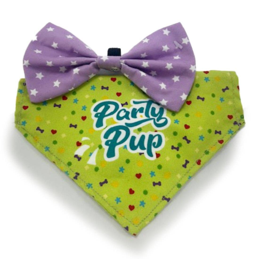 HugglePets Party Pup Dog Bow Tie & Bandana Set