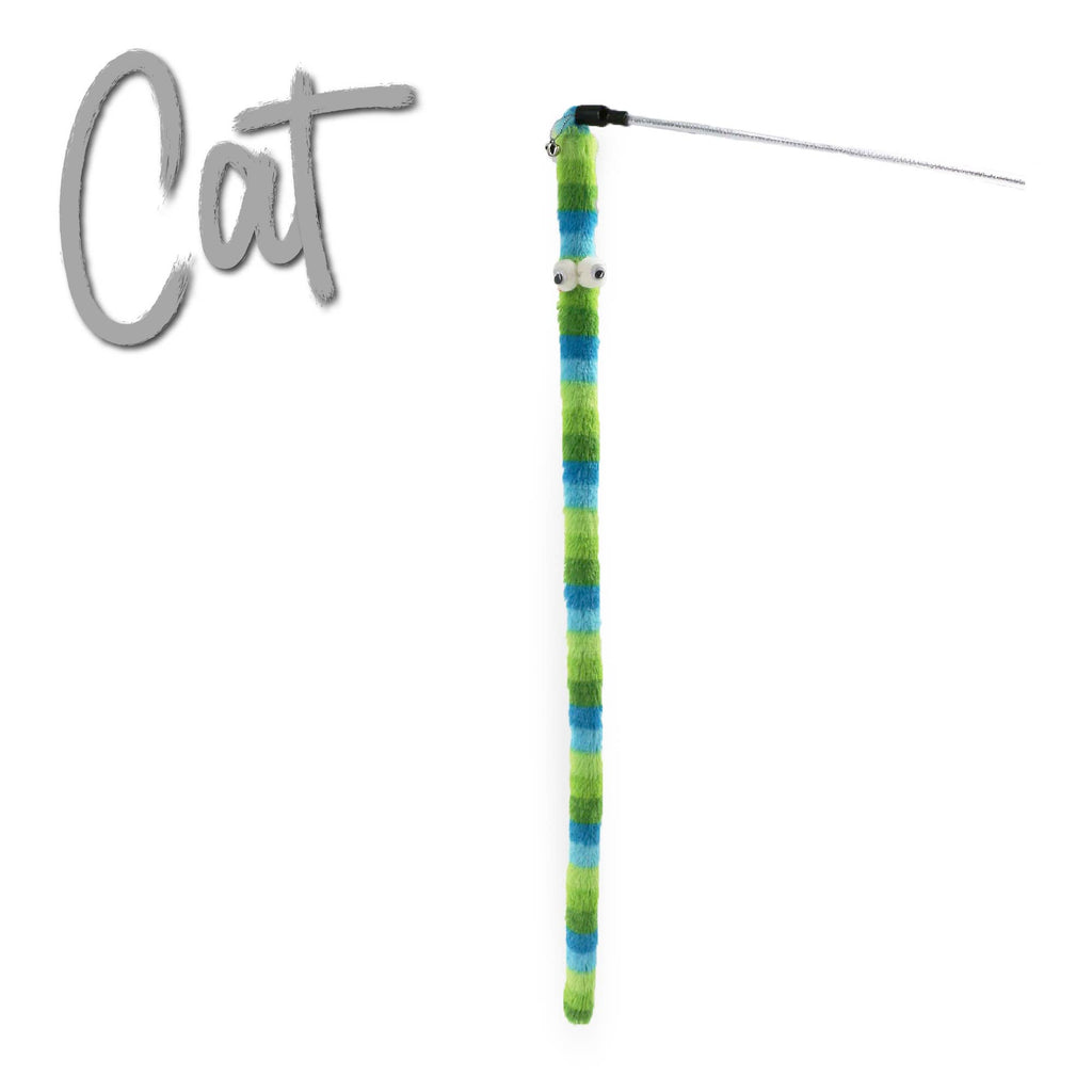 Ancol Wiggle Worm Rainbow  Cat Dangler Toy