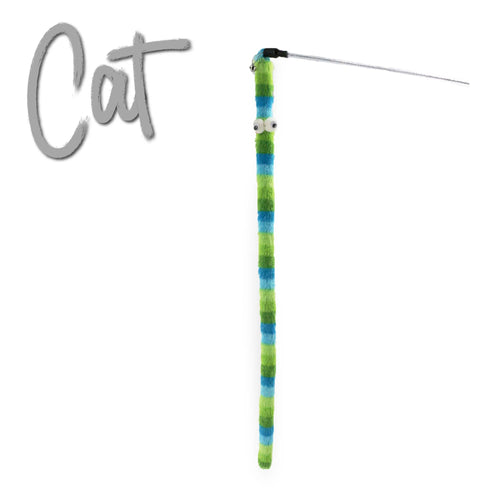 Ancol Wiggle Worm Rainbow  Cat Dangler Toy