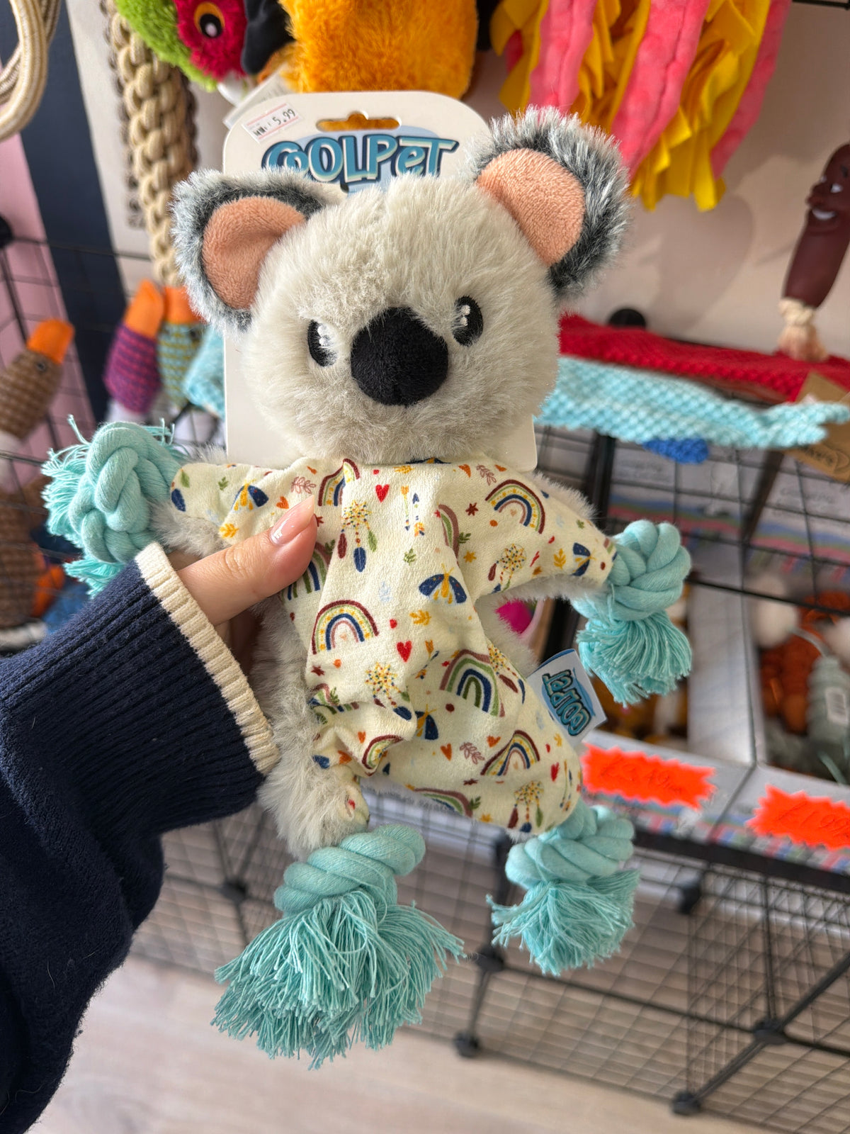 Koala Rope Crinkly Toy