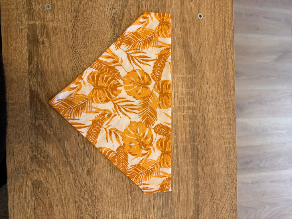 Orange Leaves Bandana