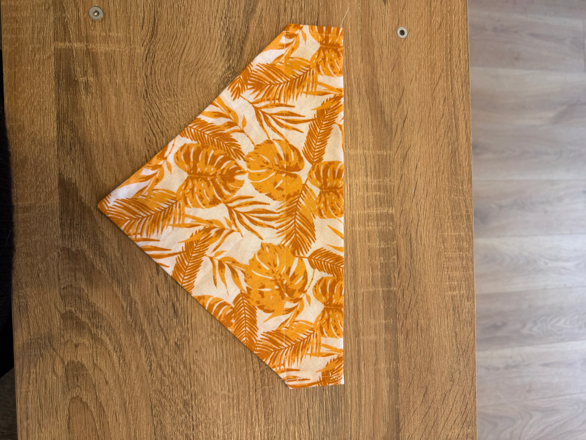 Orange Leaves Bandana