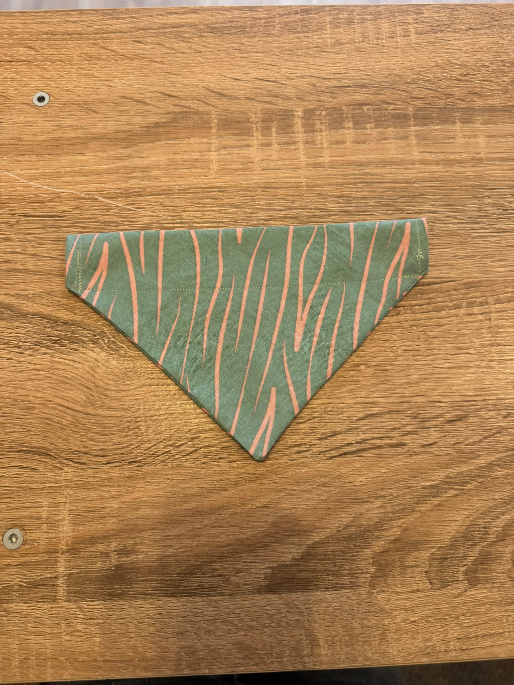 Turquoise & Pink Zebra Print Bandana