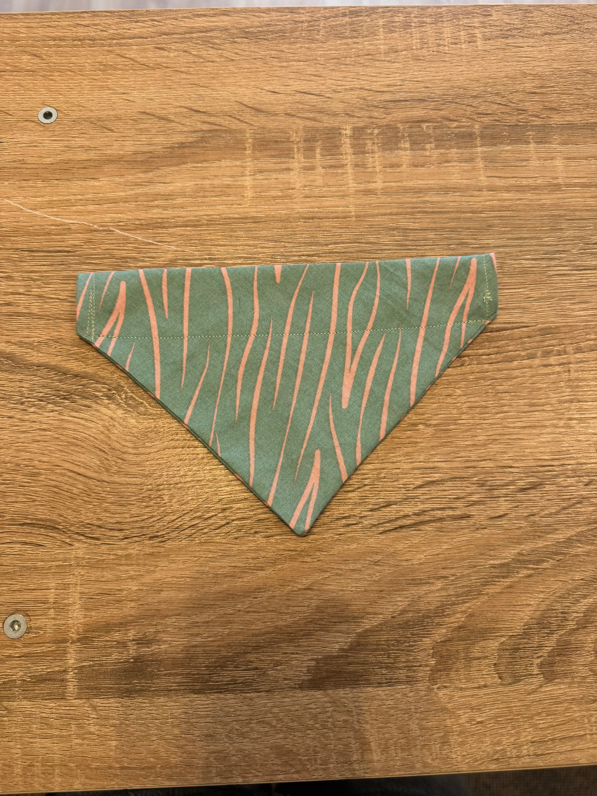 Turquoise & Pink Zebra Print Bandana
