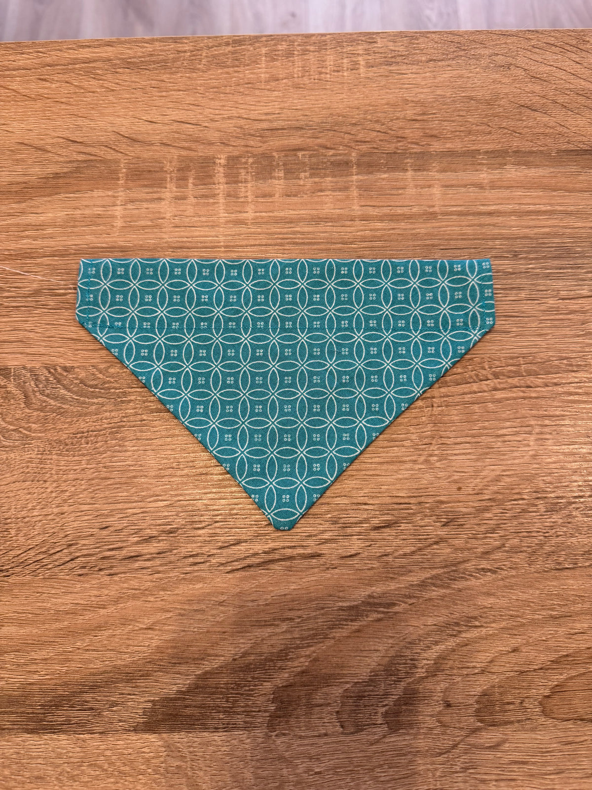 Teal Circle Bandana