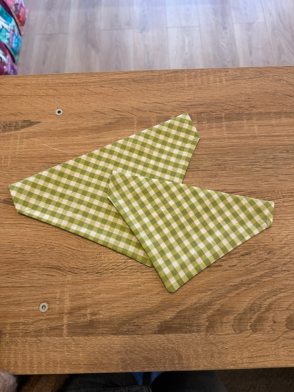 Green Checkered Bandana