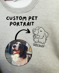 Custom Pet Portrait Embroidered Hoodie