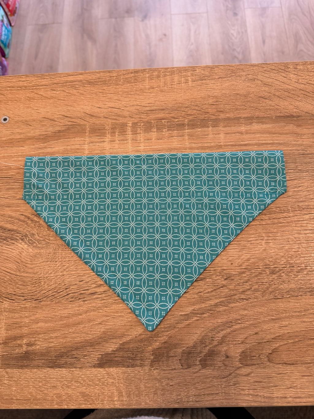 Teal Circle Bandana