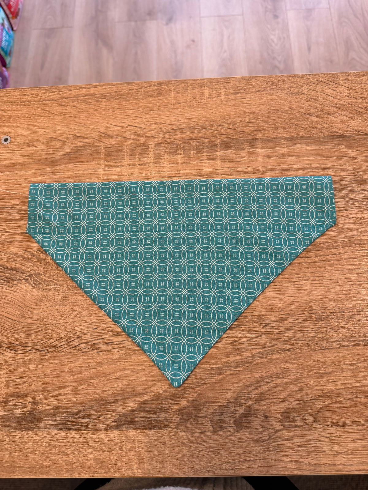 Teal Circle Bandana