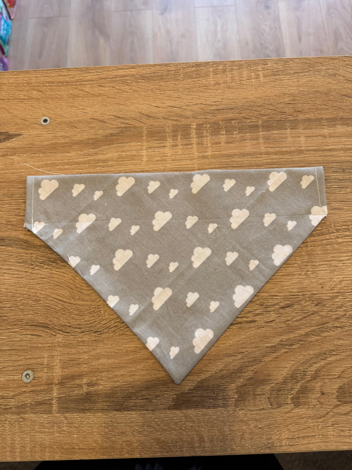 Grey with White Clouds Bandana