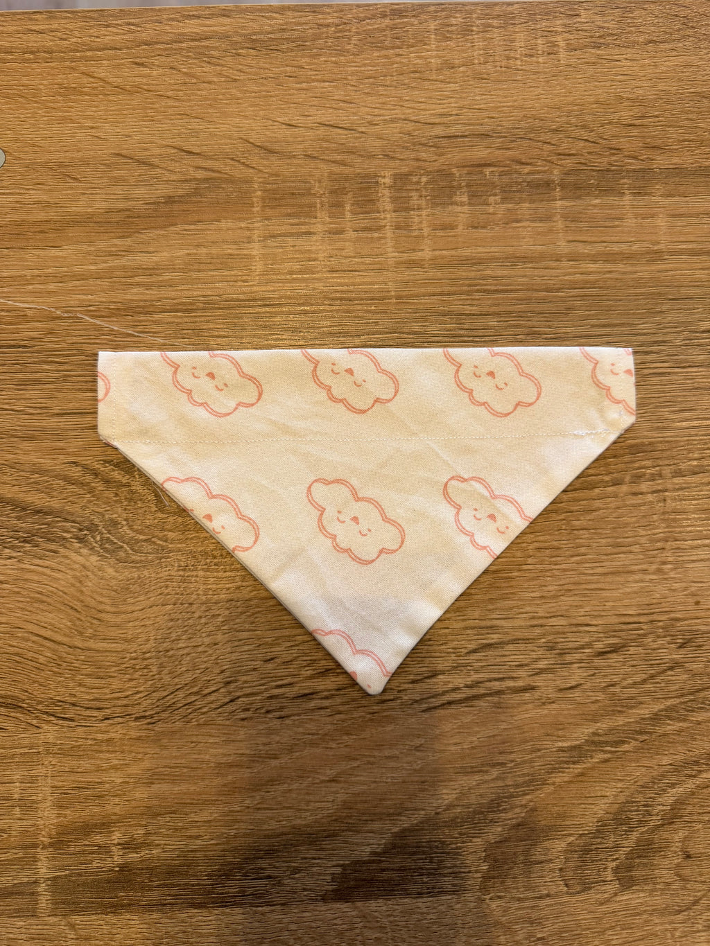 White with Pink Clouds Bandana