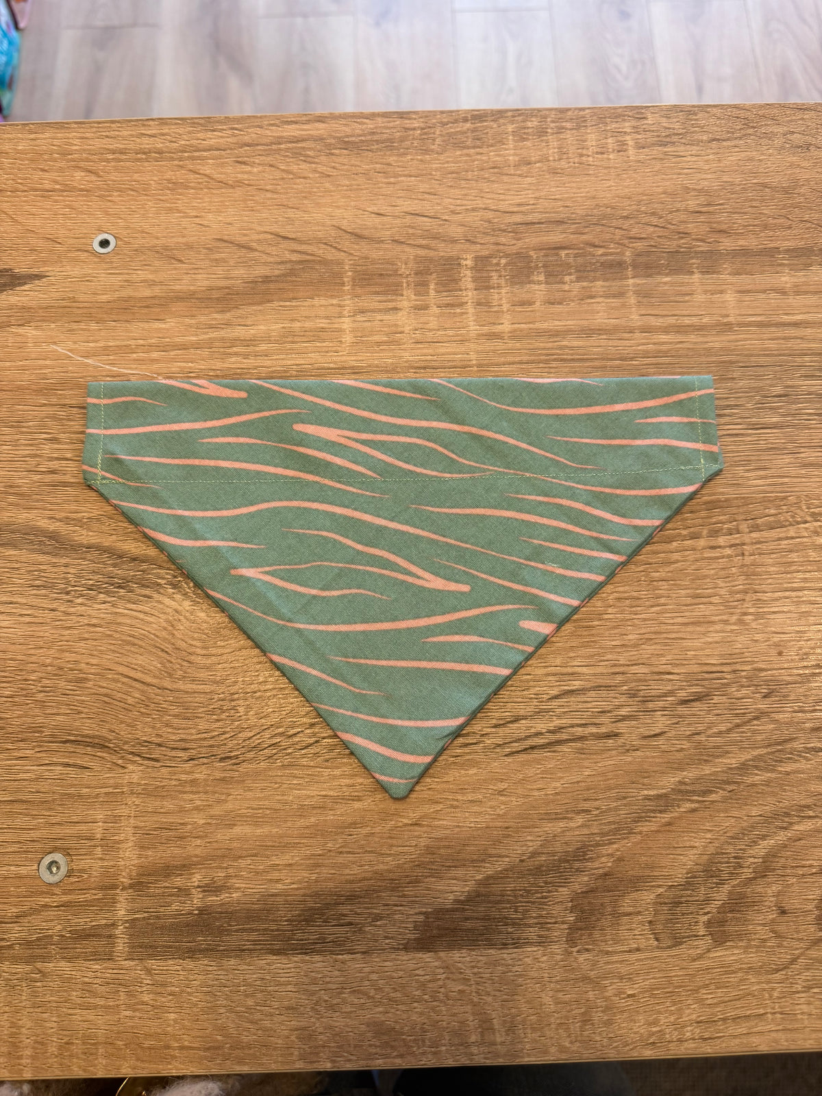Turquoise & Pink Zebra Print Bandana