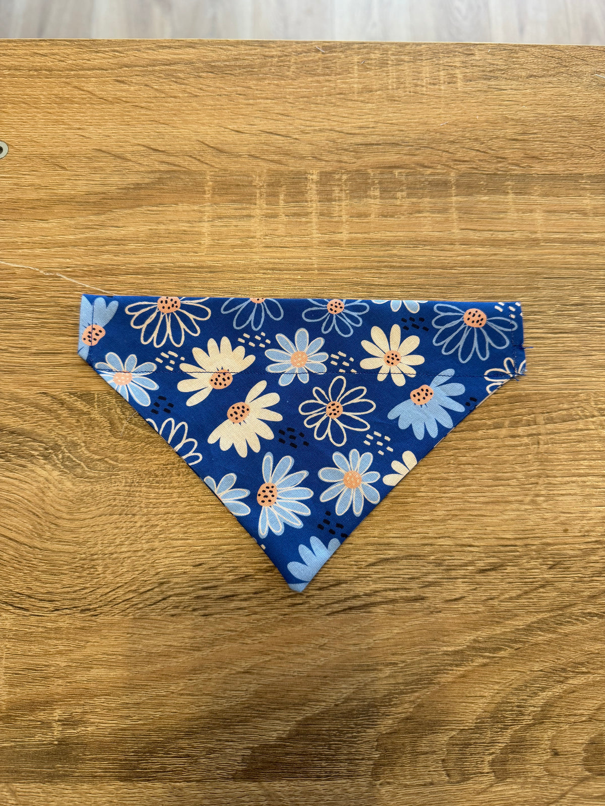 Royal Blue Daisy Flowers Bandana