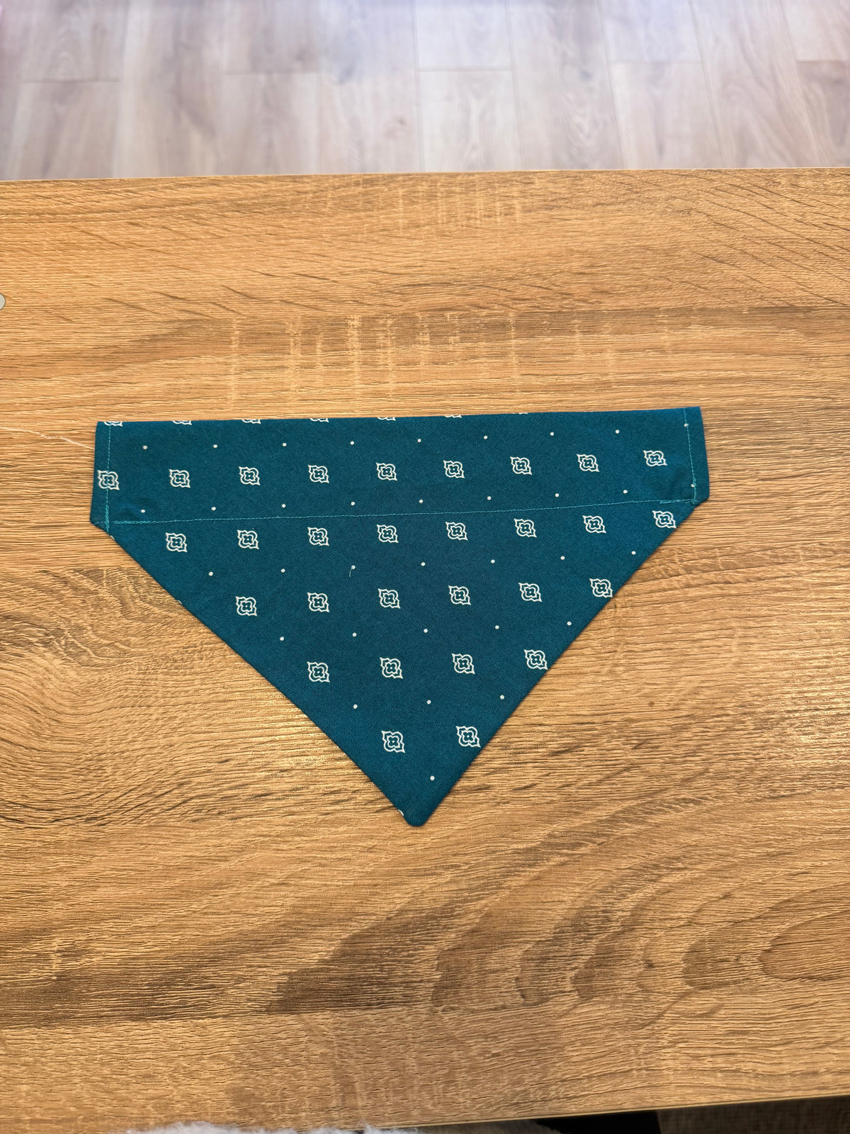 Teal Flower Bandana
